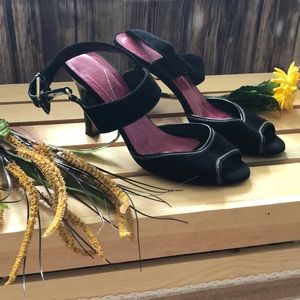 Kate Spade peep toe sling backs